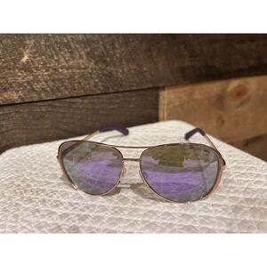 Michael Kors MK5004 Chelsea Aviator Sunglasses Rose Gold w/Purple Mirror 10034V